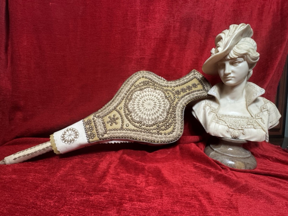 Primary image for 19th Century Italian Embroidered Leather And Brass Bound Fire Bellows