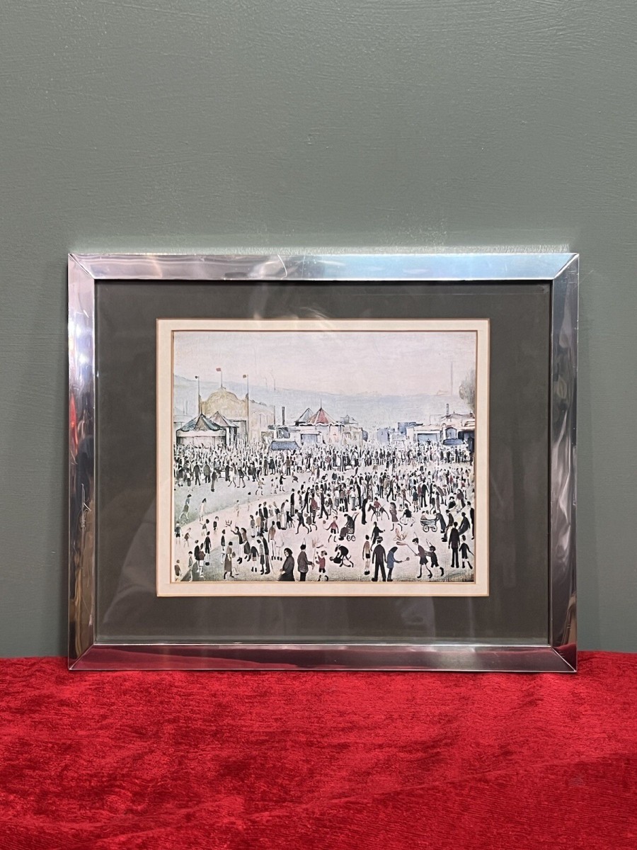 Primary image for Laurence Stephen Lowry 'the Fairground 1949'' Framed Lithograph Print