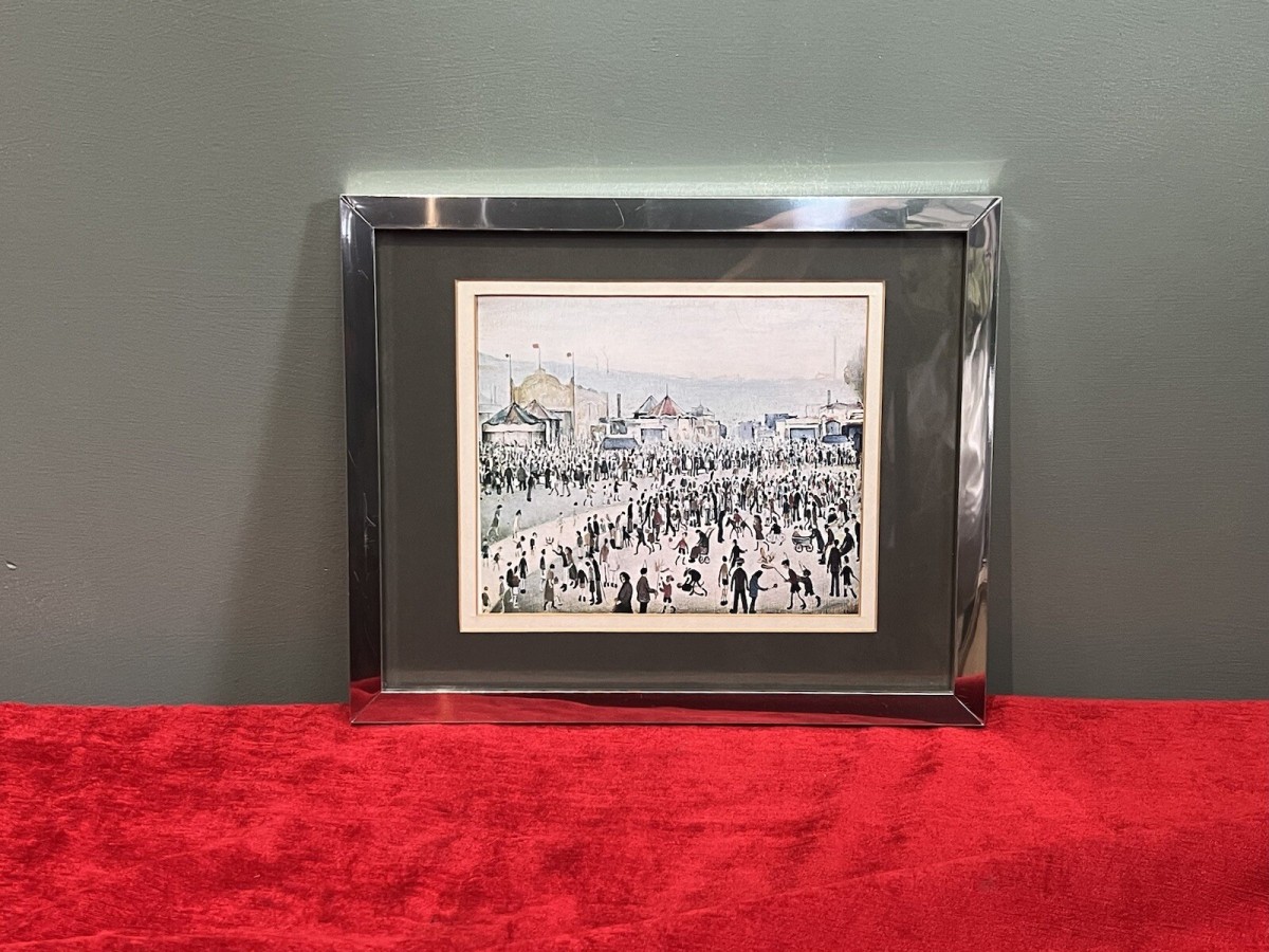 Laurence Stephen Lowry 'the Fairground 1949'' Framed Lithograph Print