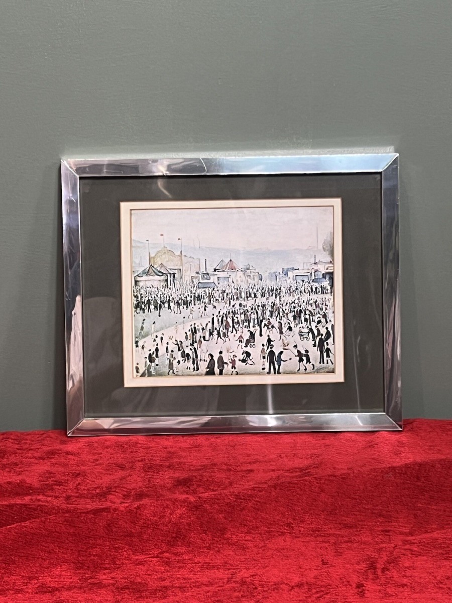 Laurence Stephen Lowry 'the Fairground 1949'' Framed Lithograph Print