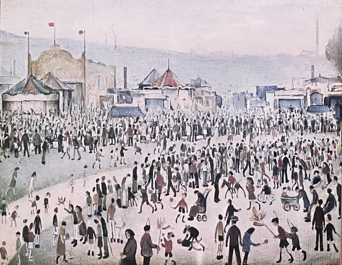 Laurence Stephen Lowry 'the Fairground 1949'' Framed Lithograph Print
