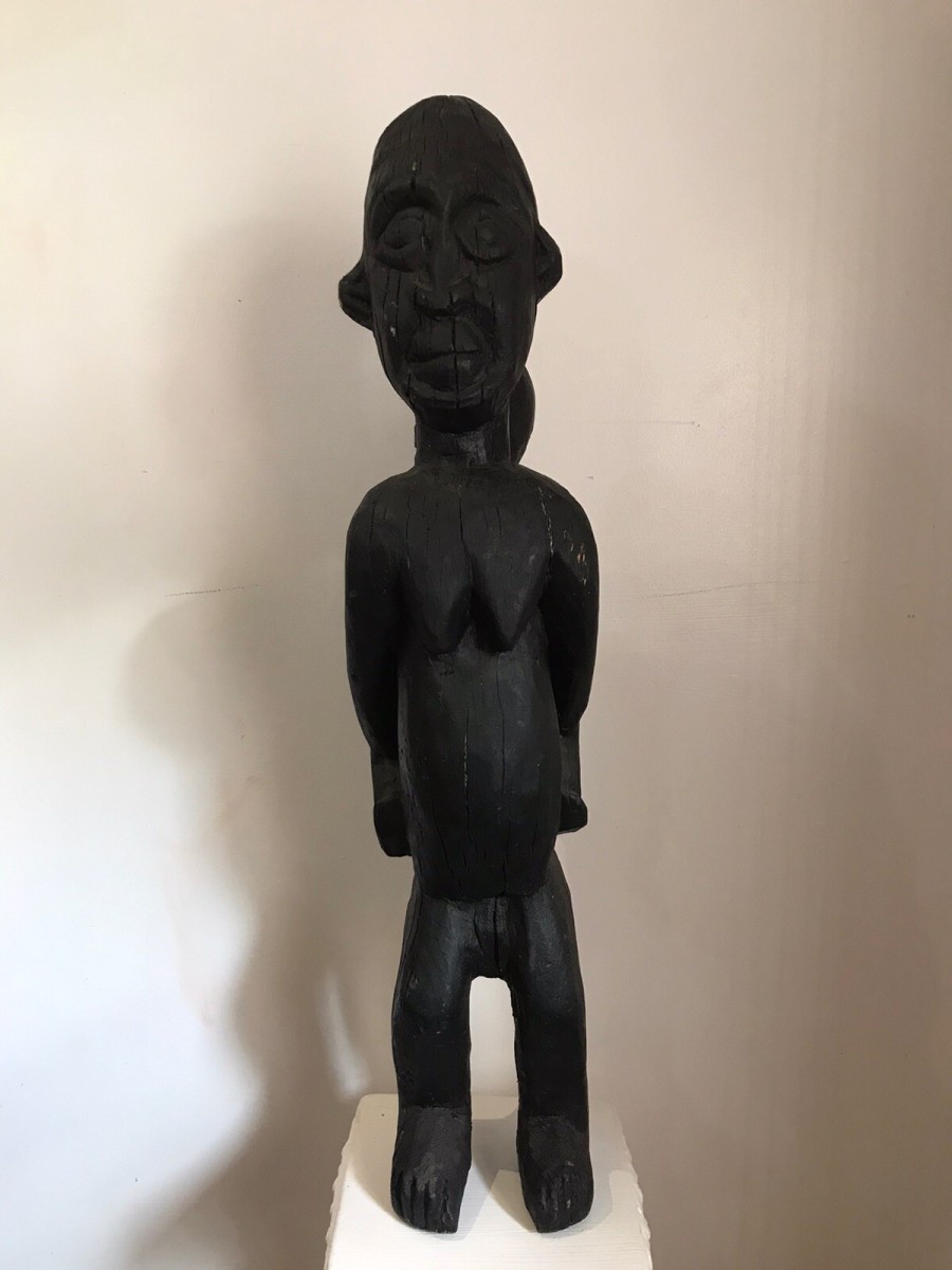 Museum Grade African Primitive Congo Style Wood Carving Mother And Child