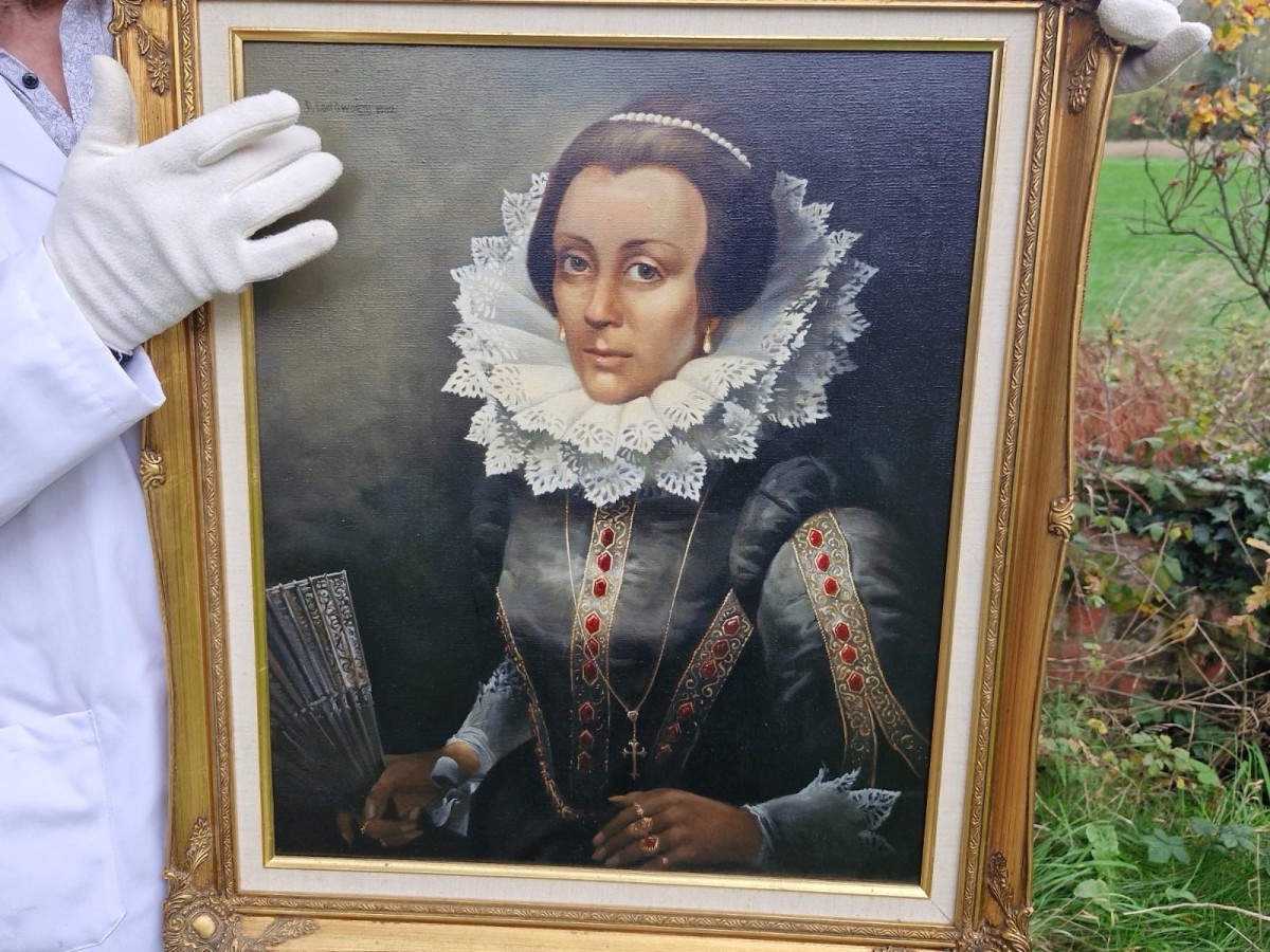 Mid 20thc Portrait Of Lady Jane Grey ‘the Nine Day Queen’ By Artist B Longworth