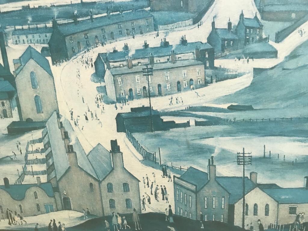 Lowry Industrial Landscape Ashton-under-lyne 1887-1976 Framed Oleograph