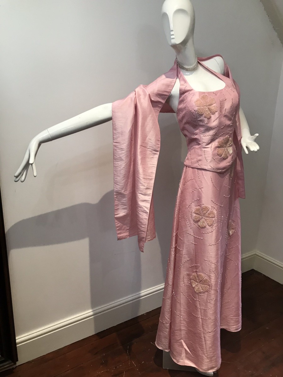 Primary image for Stunning Pink 3 Piece Cocktail Gown By Sara Bernshaw Size 12 New