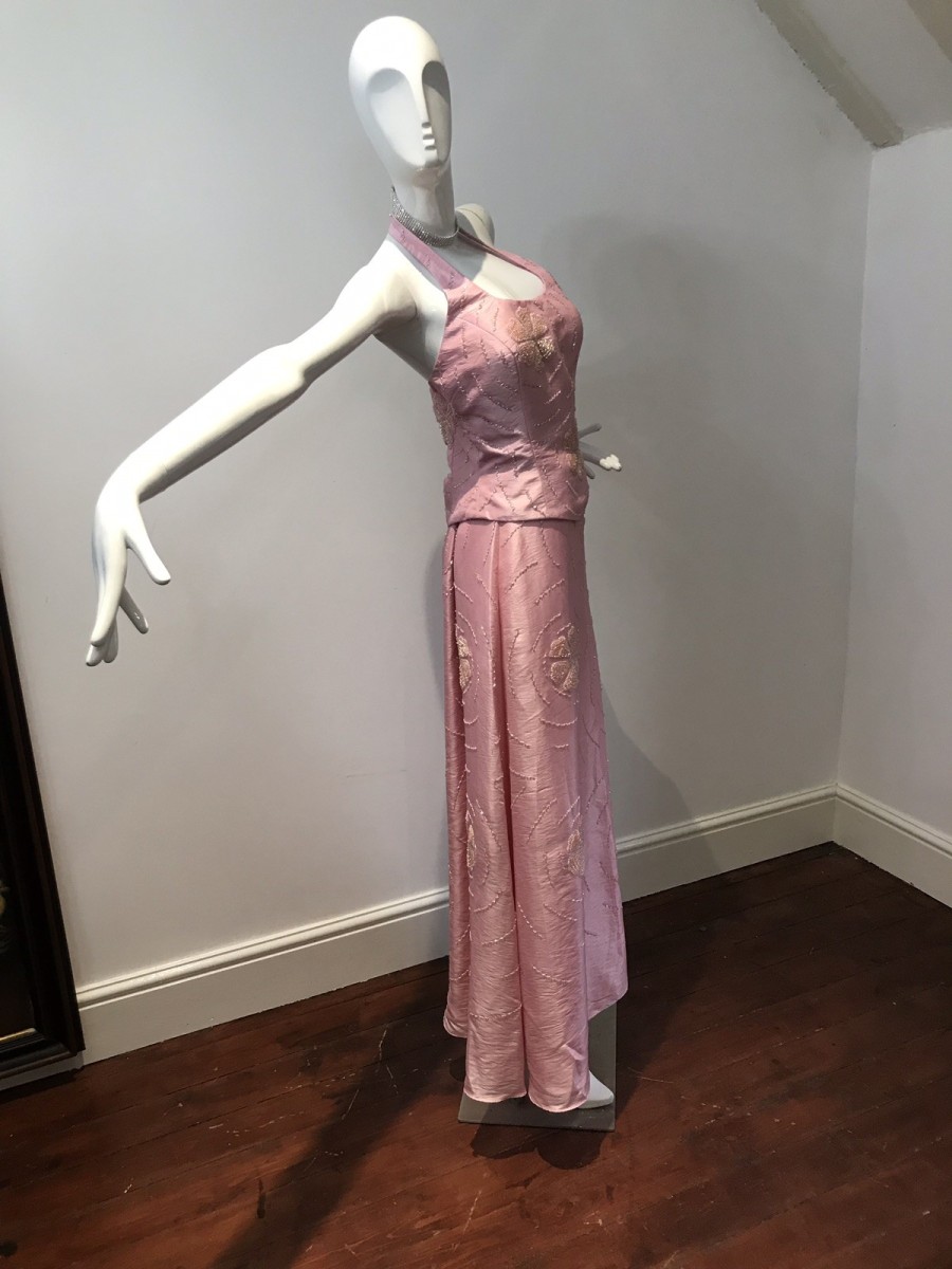 Stunning Pink 3 Piece Cocktail Gown By Sara Bernshaw Size 12 New