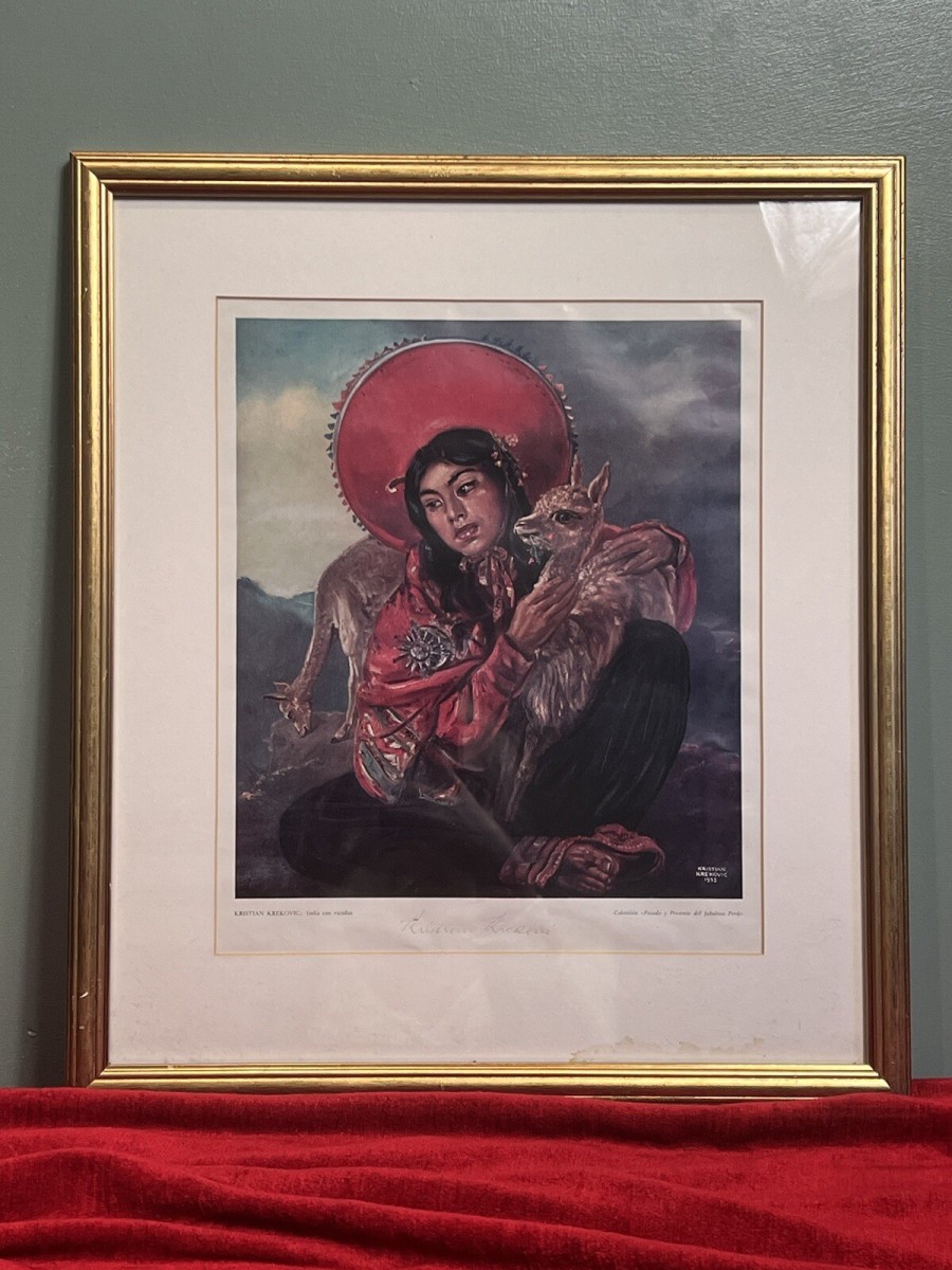 Primary image for Spanish School Kristian Kreković Inca Tribal Muse Signed Lithograph