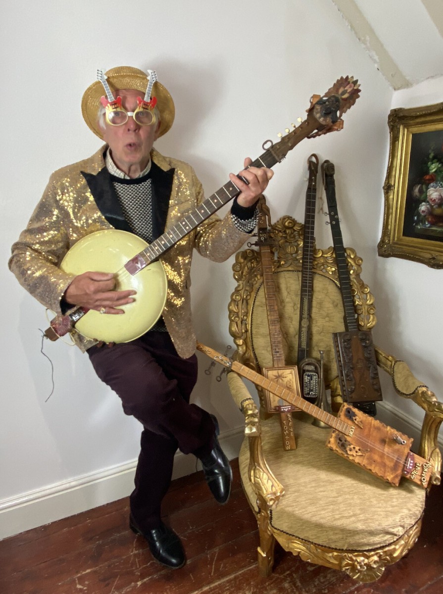 Primary image for Novelty Collection Of 5 English Country Pop Art Banjo & Lute Style Instruments