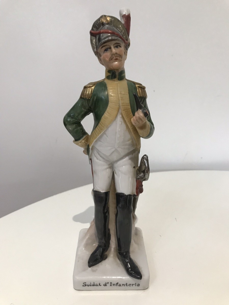 3 Porcelain French Cavelry Officer Figurines