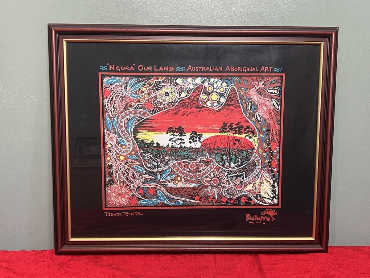 Primary image for Australian Bulurru Aboriginal Artwork Titled 'ngura Our Land' By Artist Tjinta