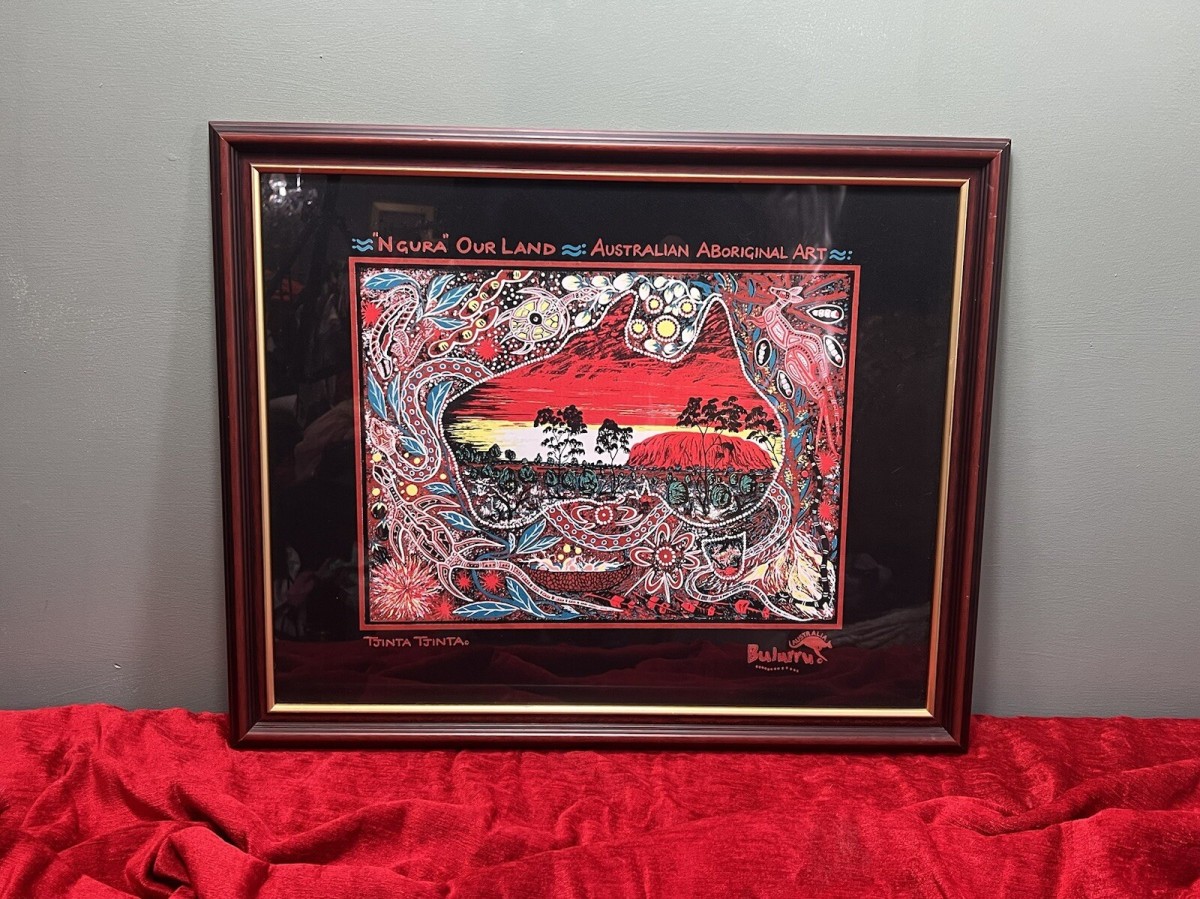 Australian Bulurru Aboriginal Artwork Titled 'ngura Our Land' By Artist Tjinta