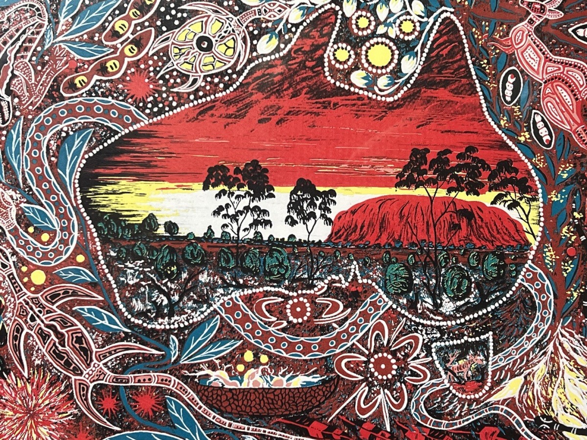 Australian Bulurru Aboriginal Artwork Titled 'ngura Our Land' By Artist Tjinta