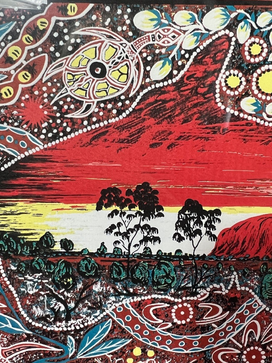 Australian Bulurru Aboriginal Artwork Titled 'ngura Our Land' By Artist Tjinta