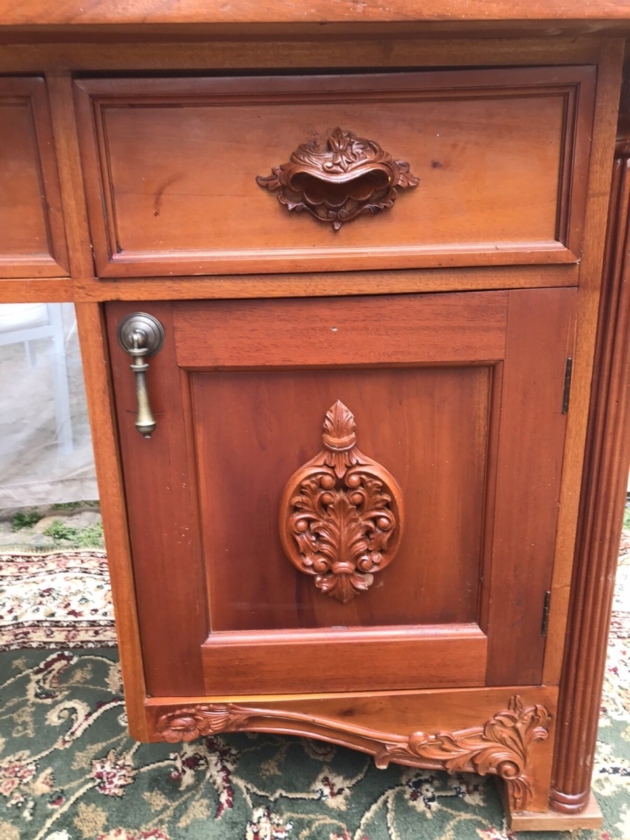 Famous Admiral Lord Nelson Style Admirality Office Desk In Solid Teak