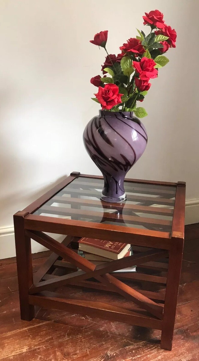 Primary image for Sea Captains Mahogany X Frame Coffee Table Stunning Maritime Piece