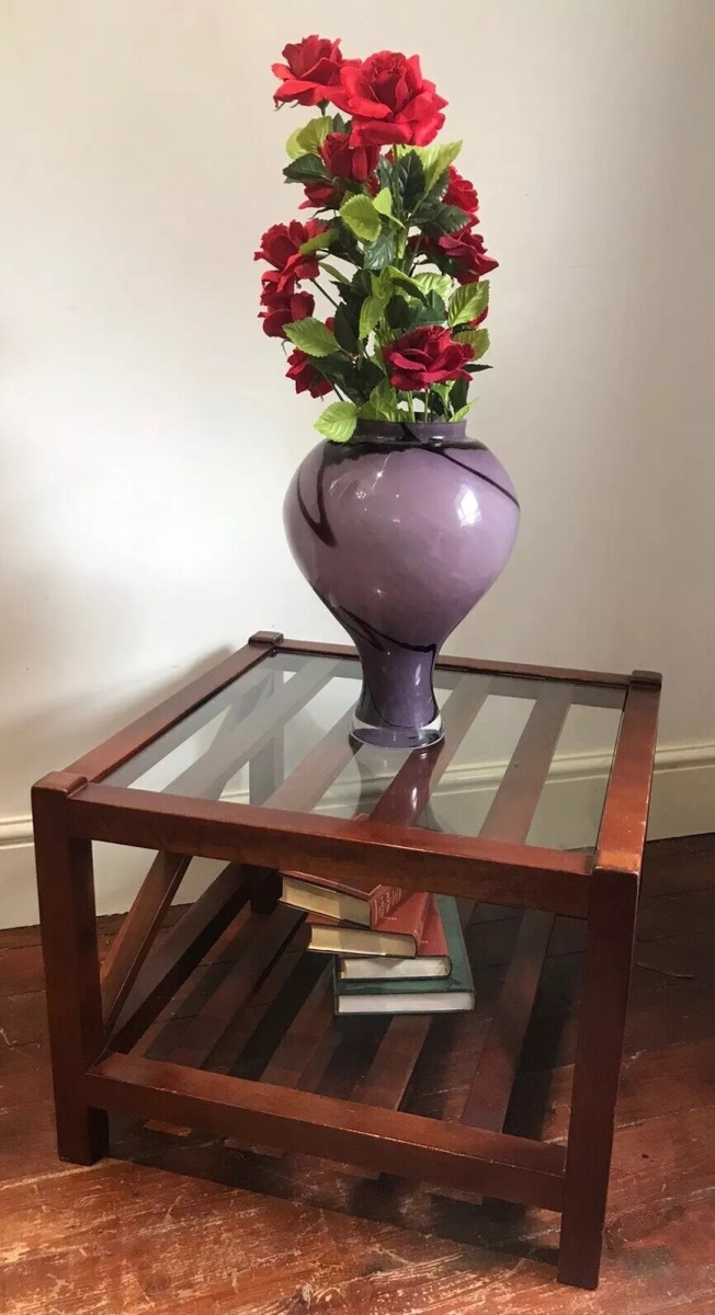 Sea Captains Mahogany X Frame Coffee Table Stunning Maritime Piece