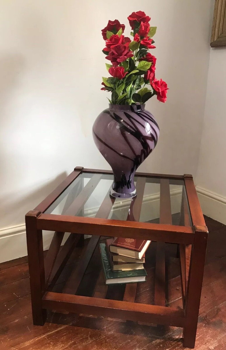 Sea Captains Mahogany X Frame Coffee Table Stunning Maritime Piece
