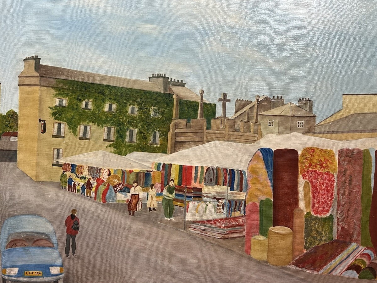 British Contemporary Art Market Day At Kirby Lonsdale Artist Lawrence Crane