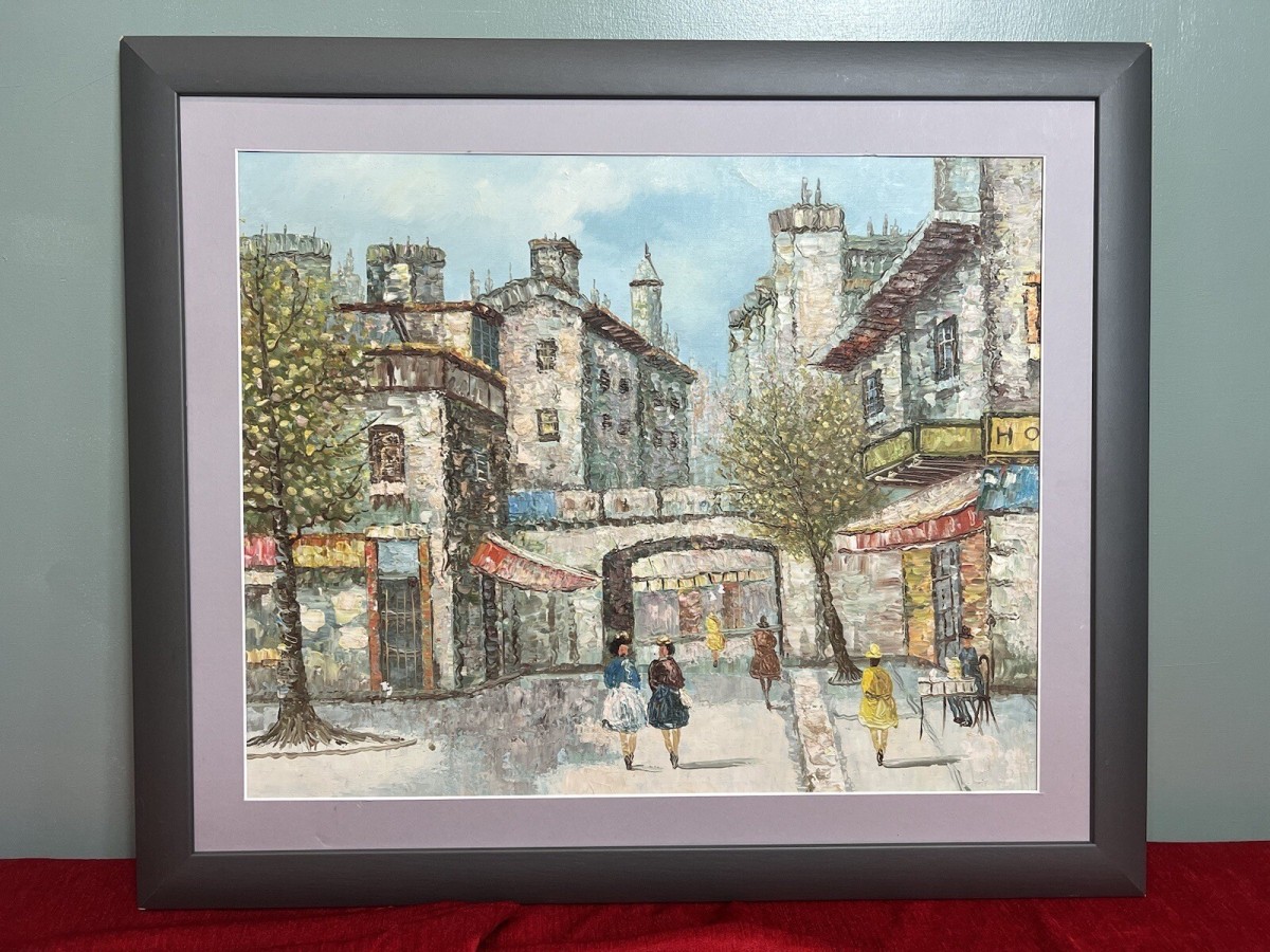 French Impressionist Parisian Street Scene Caroline Burnett