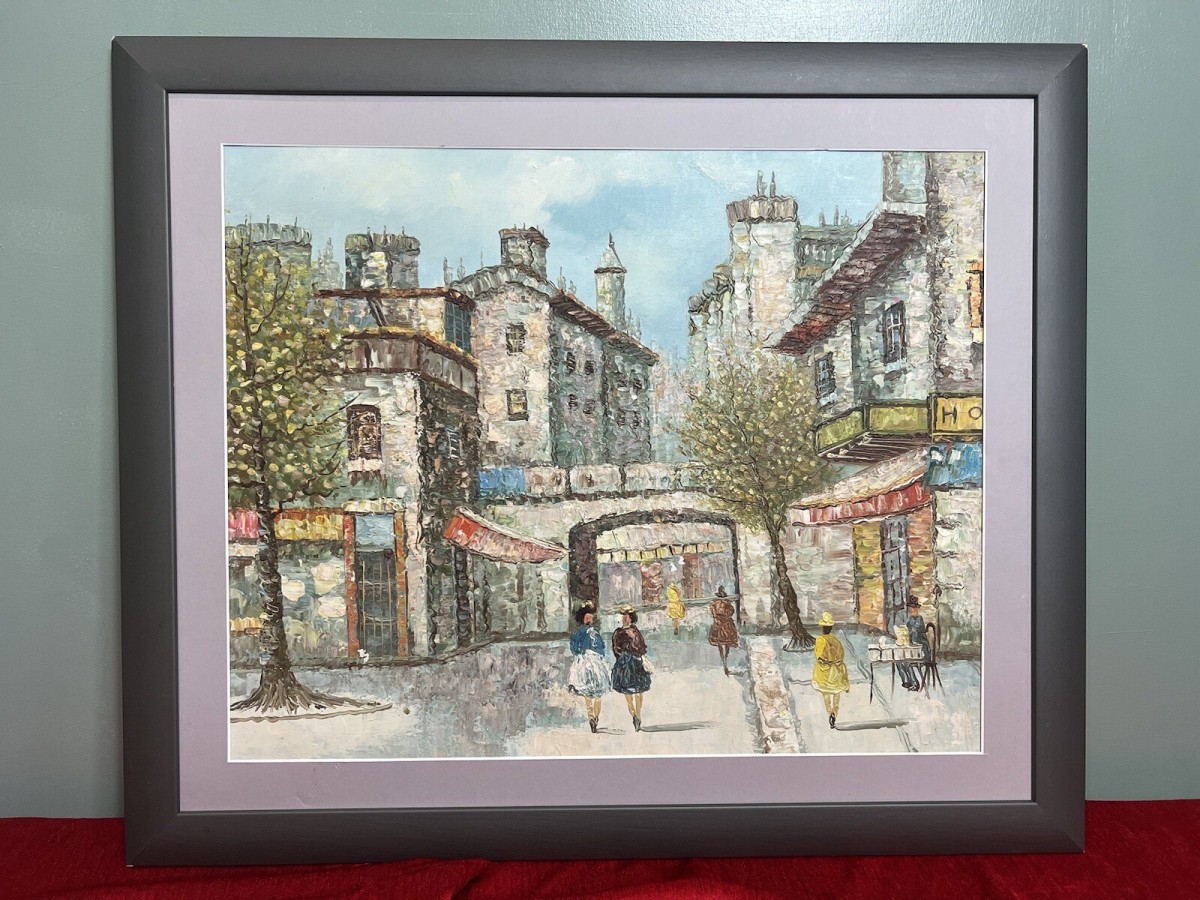 French Impressionist Parisian Street Scene Caroline Burnett