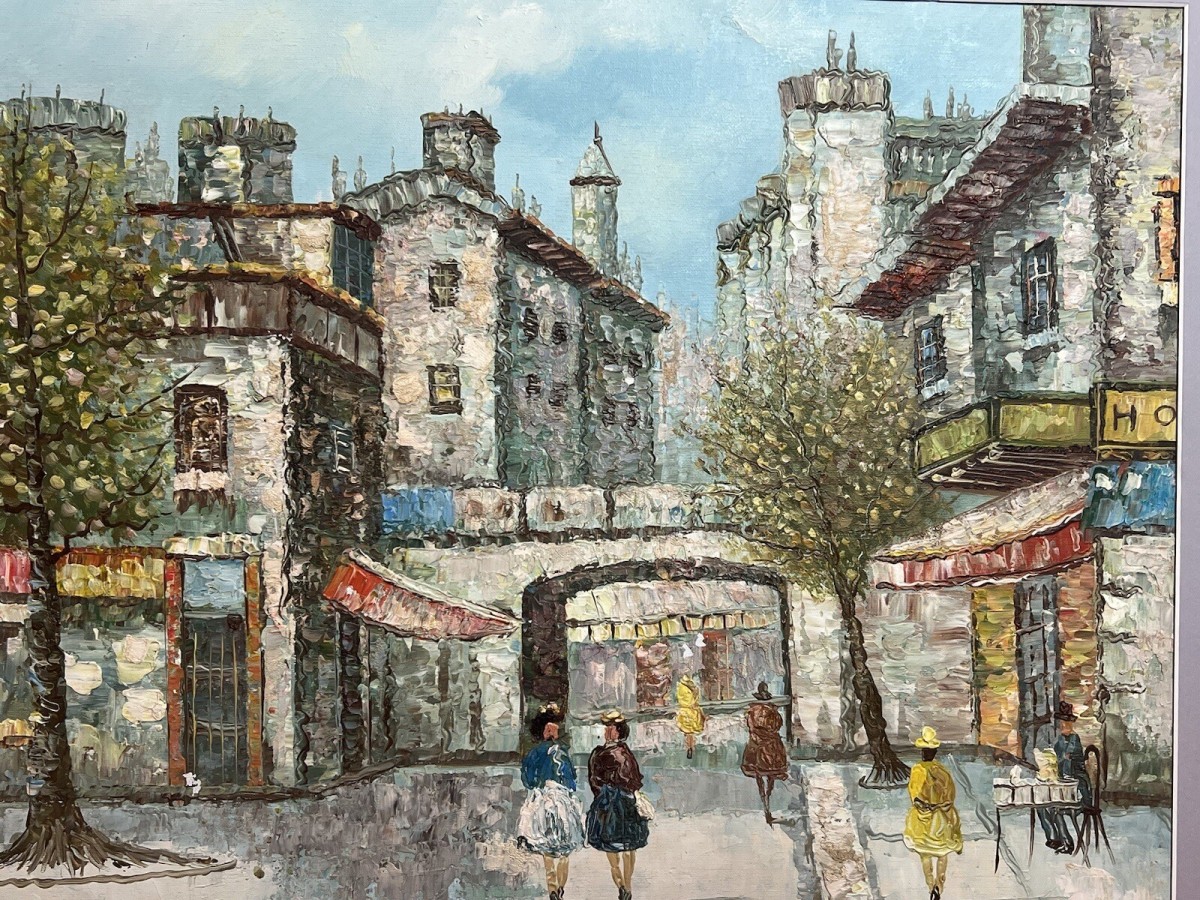 French Impressionist Parisian Street Scene Caroline Burnett