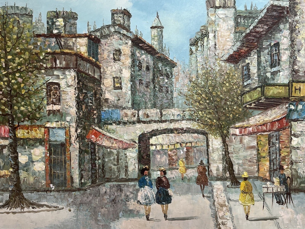 French Impressionist Parisian Street Scene Caroline Burnett