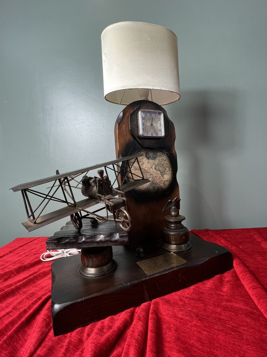 Primary image for Louis Blériot French Aviation Inventor Showpiece Lamp/timepiece