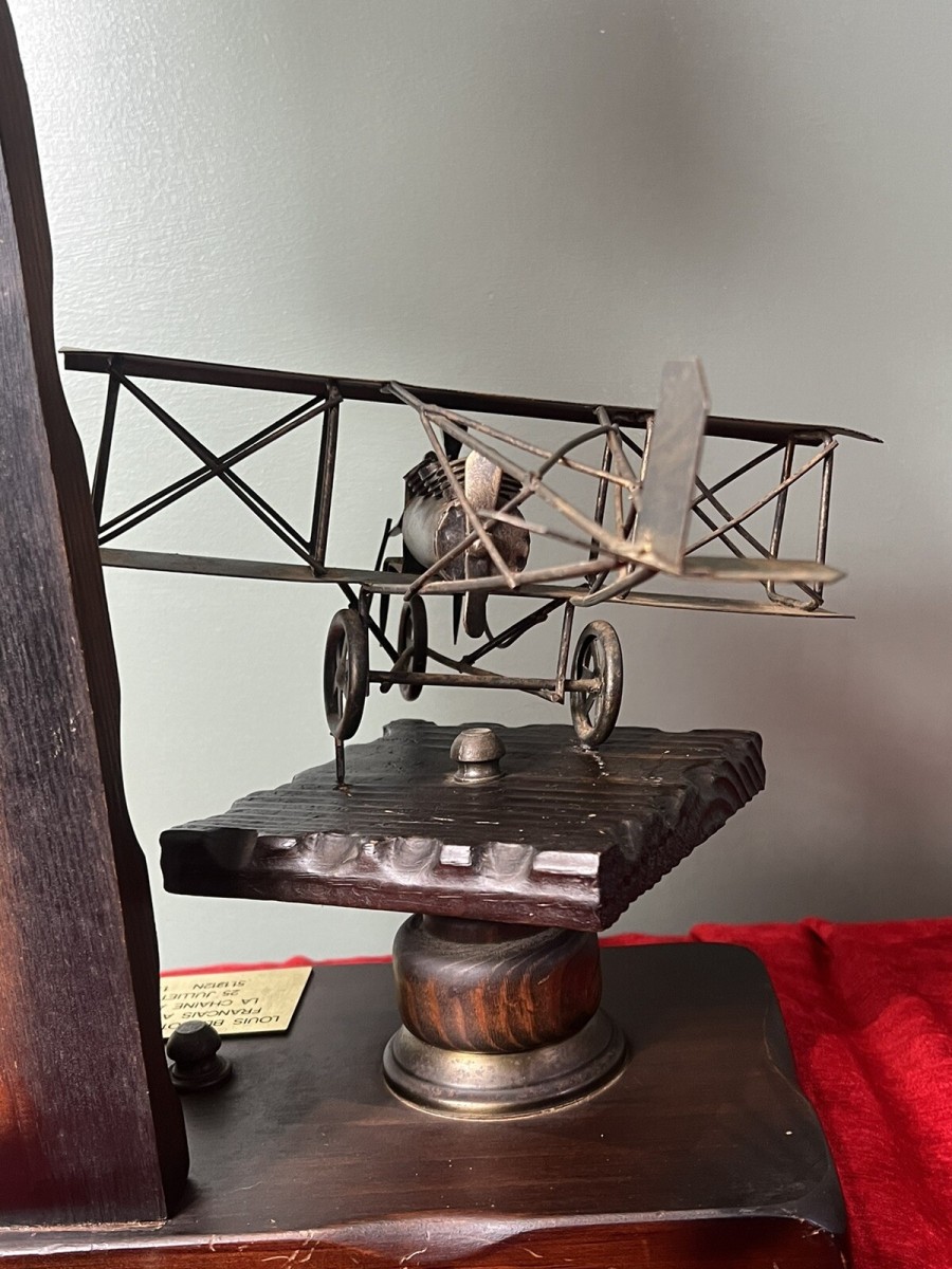 Louis Blériot French Aviation Inventor Showpiece Lamp/timepiece