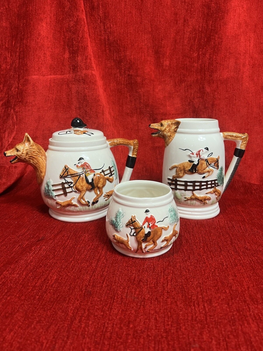 Primary image for Gentlemans Hunt Scene Coffee Set