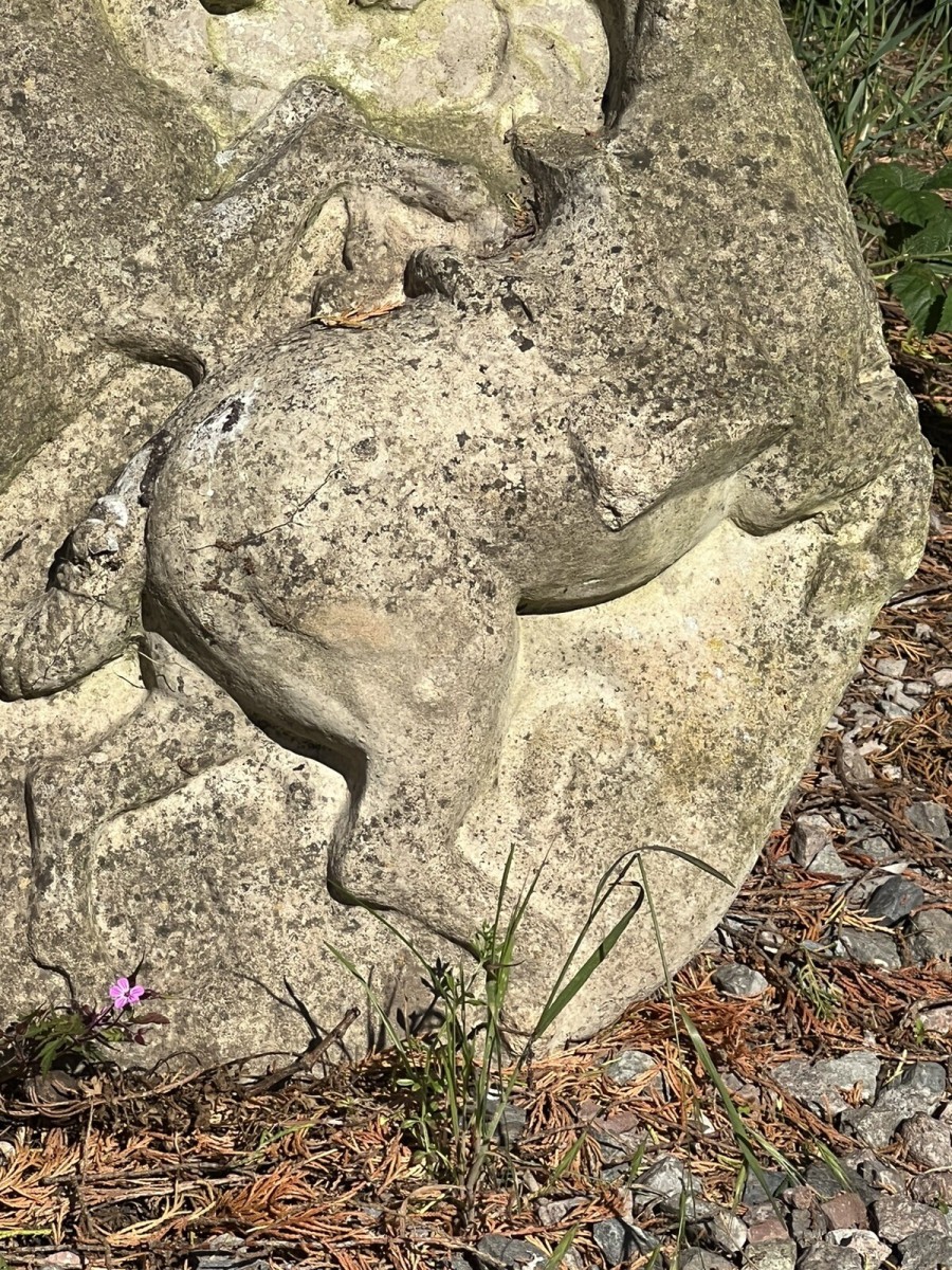 Rearing Stallions Garden Wall Monument