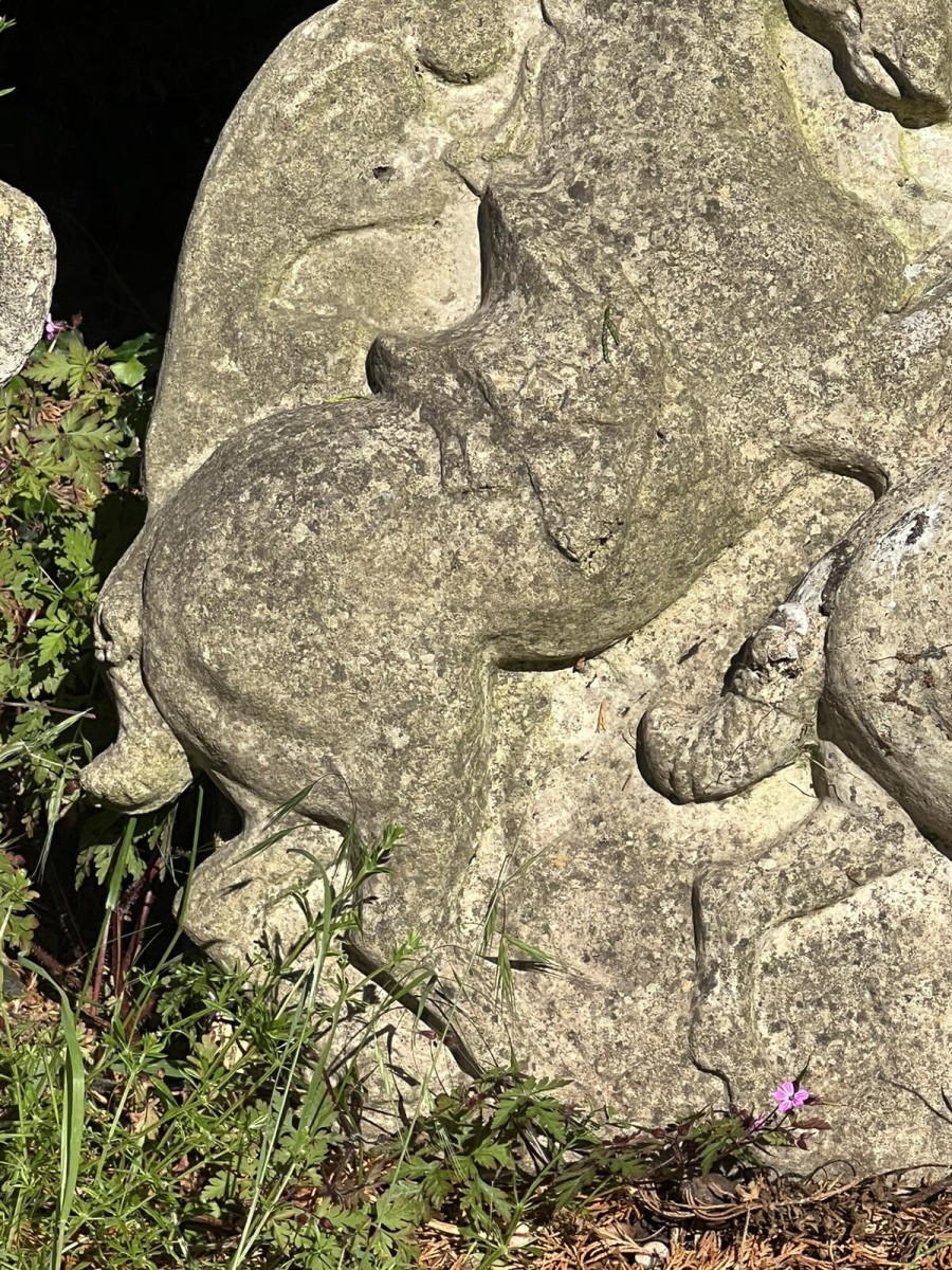 Rearing Stallions Garden Wall Monument