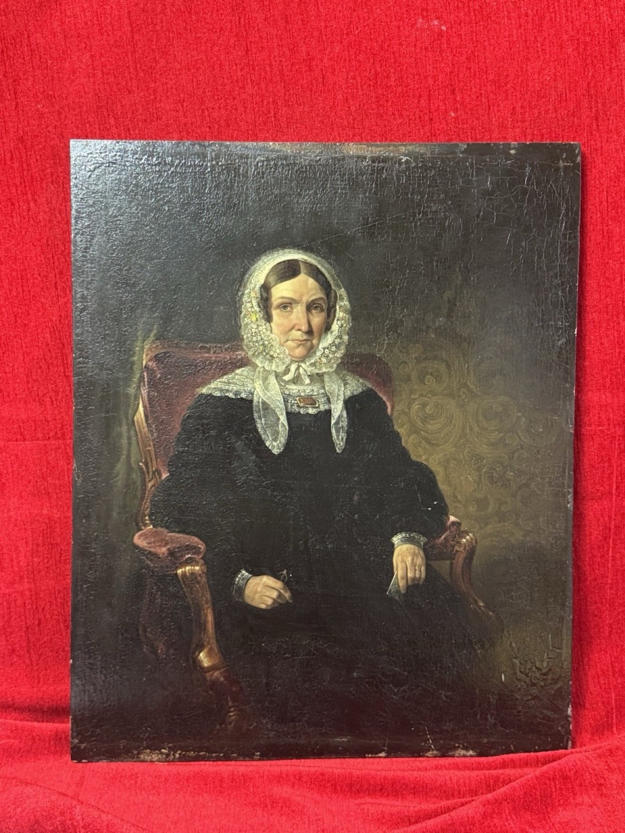 Primary image for Georgian Fine Art Portrait Of Lady Jane Russell Duchess Of Abercorn Circa 1860
