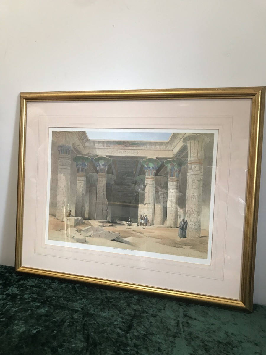 Fine Lithograph Grand Portico Of The Temple Of Philae David Roberts R.a.