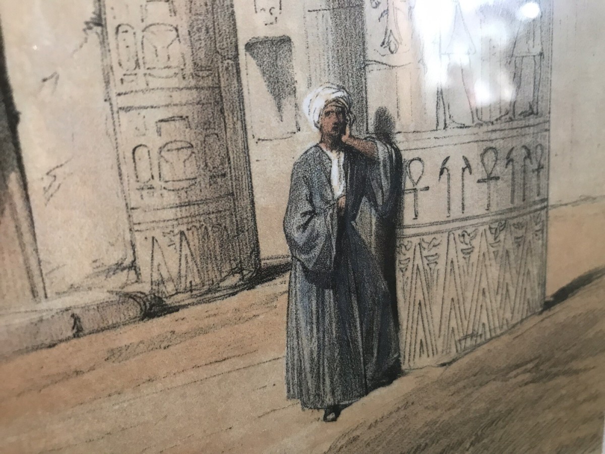 Fine Lithograph Grand Portico Of The Temple Of Philae David Roberts R.a.