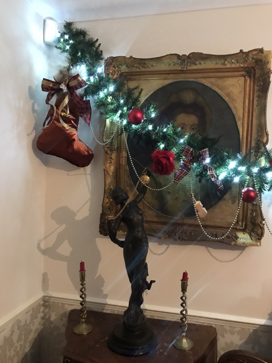 Luxury Scottish Castle Inspired Designer Reindeer Faux Fur Christmas Stockings