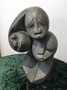 Fine Art 20th Century Carved Study Of 3 Heads In The Style Of John Milne London Carved Study Of 3 Heads Unsigned Work Very Heavy Marble With Fine Detail Purchased From A Gentleman’s Collection In Mayfair London Dimensions In Inches Height 15” Width 9.5” Depth 6” Weight Approx 25kg