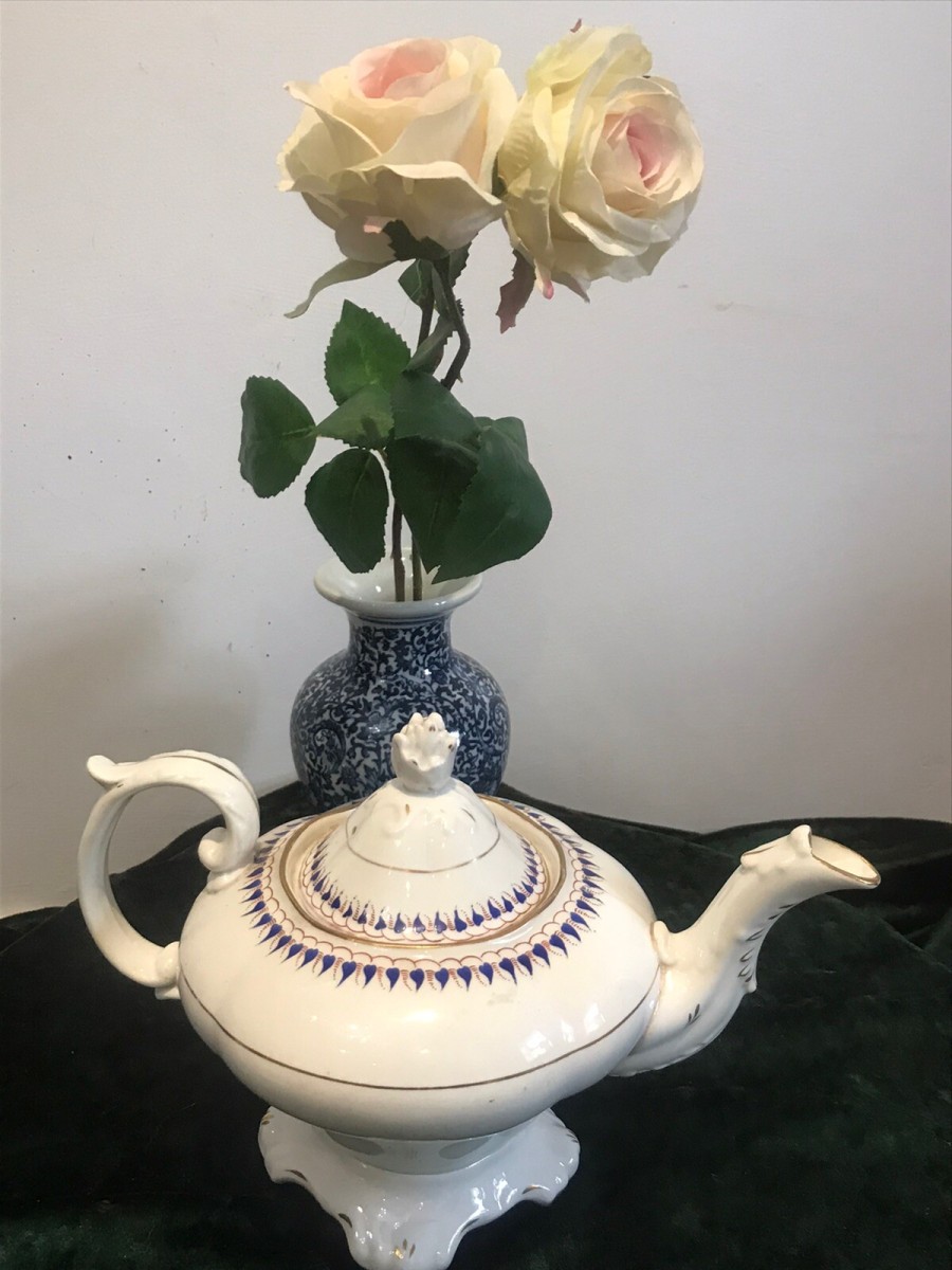 Primary image for Fine Ornate Porcelain Napoleonic ‘limoges’ France Floral Gilt Decoration Tea Pot