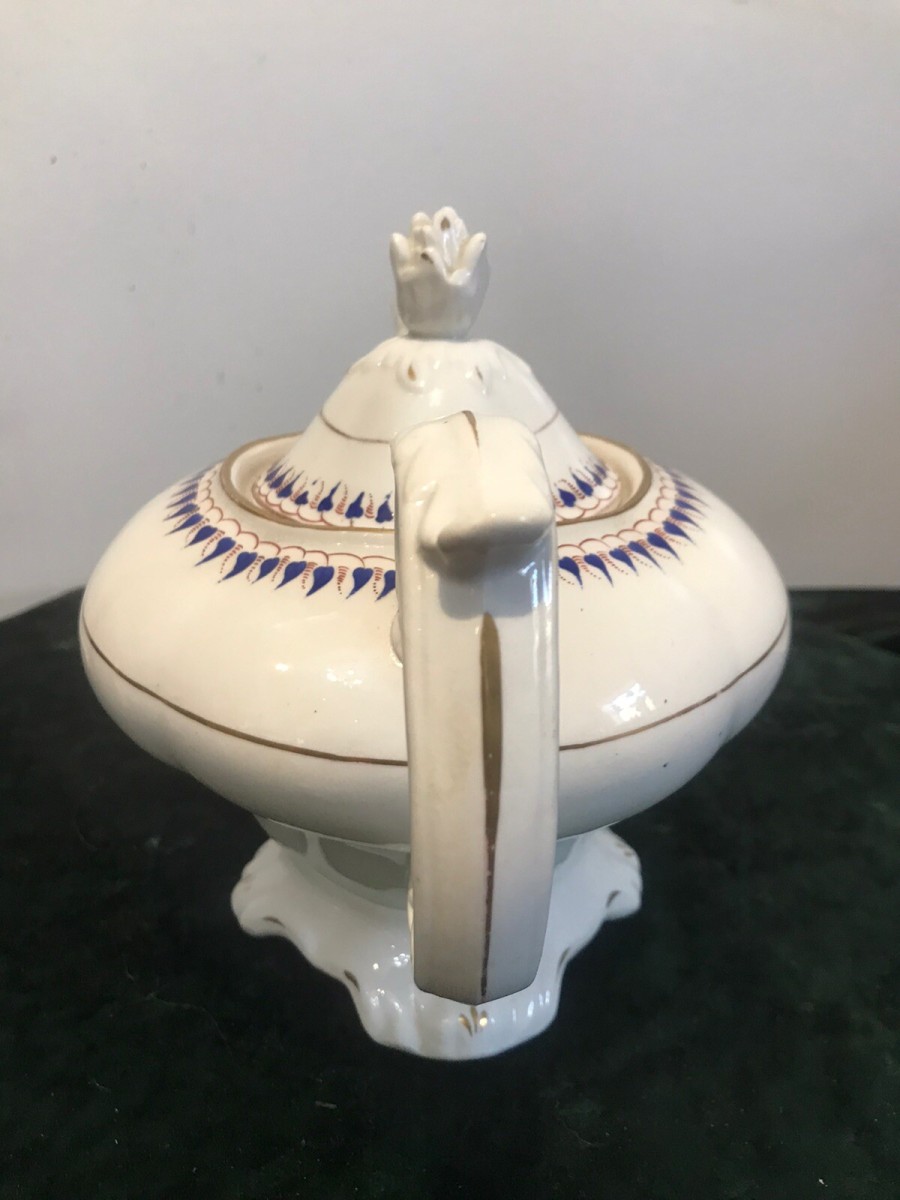 Fine Ornate Porcelain Napoleonic ‘limoges’ France Floral Gilt Decoration Tea Pot