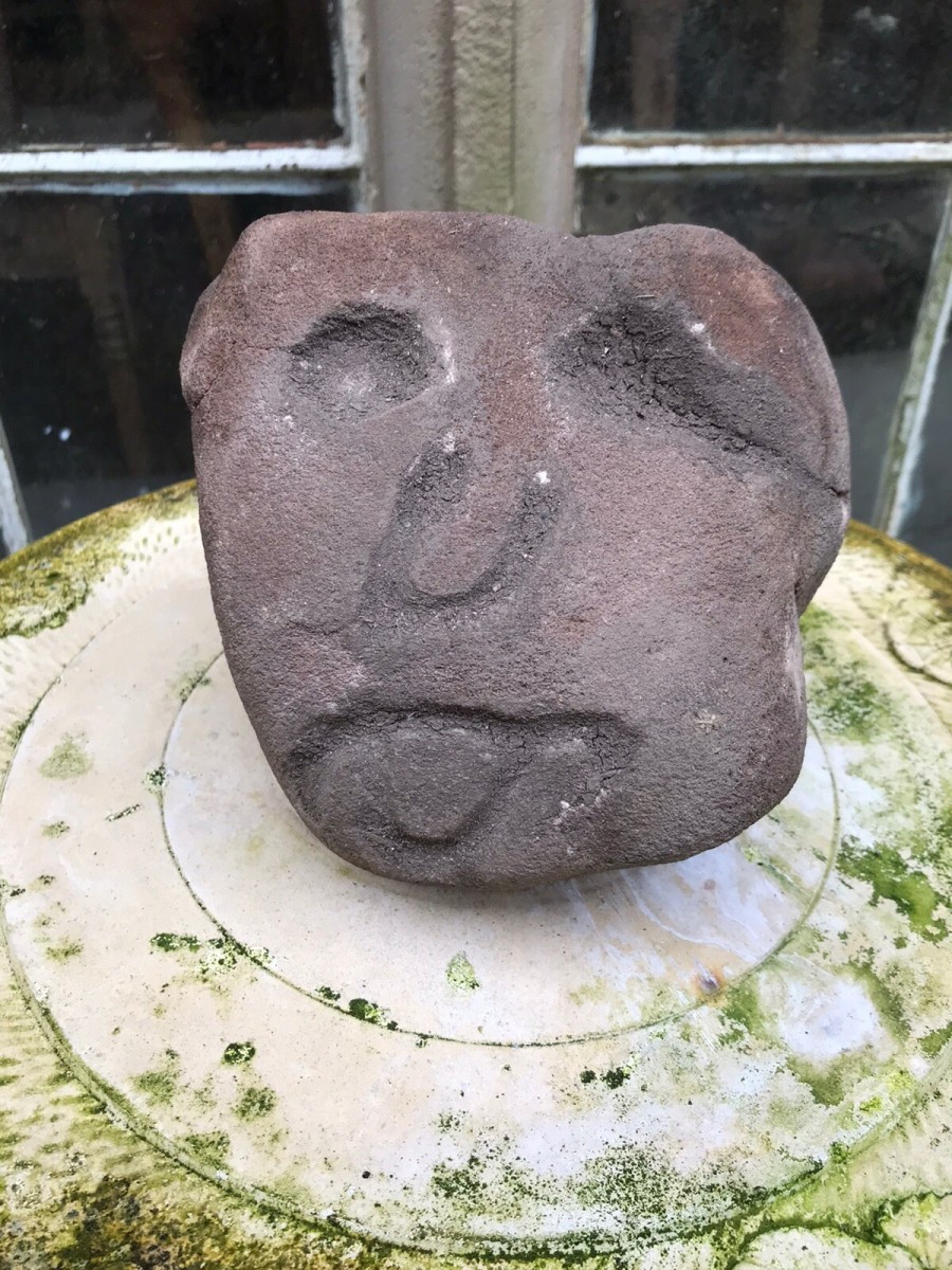 Historical Roman Carved Corbel Head Museum Piece