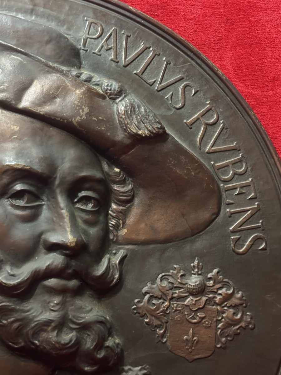 Historic Flemish Baroque Sir Peter Paul Ruben’s Copper Beaten Plaque