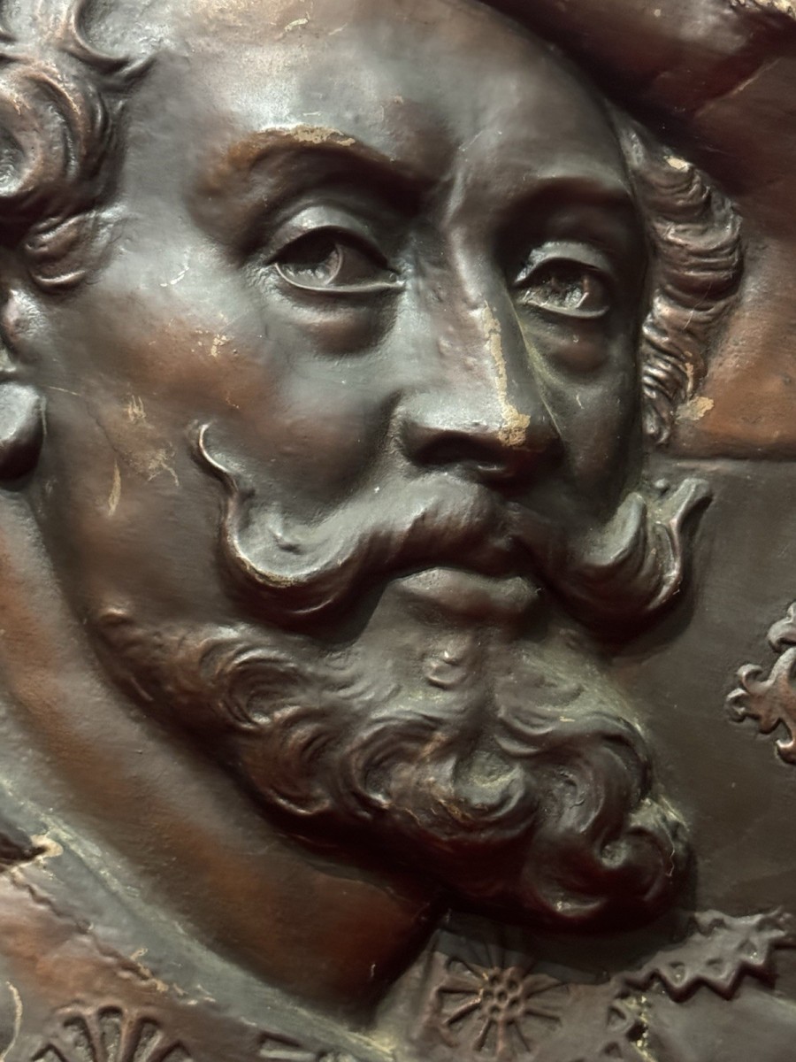 Historic Flemish Baroque Sir Peter Paul Ruben’s Copper Beaten Plaque