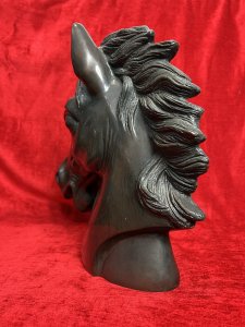Early 20th Century Bronze Equestrian Bust Showpiece Of Horses Head Circa - 1910 Composition - Bronze Listing Description French Early 20th Century Finest Quality Horse Head Bust, Depicting Horse With Open Mouth And Head Pulled Back, Large Eyes And Flowing Maine. Unsigned. Stunning Showpiece For Eye Catching Room Display. Heavy Item Solid Bronze Provenance Purchased In Paris During The 1950's From Equestrian Bronze Collector. Part Of Lord Hills Extensive Bronze Collection. On Sale Now At The Famous Lord Hill Museum. Dimensions In Inches Height 13.5" X Width 12" X Depth 5.5"