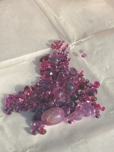 Exclusive Collection Of 24 Carats Genuine Rubies From Origin Siam. Condition - New Origin - Siam Exclusive Investment Collection Being Sold As One Lots 120 Individual Stones Approx Including Two Large Cabochon Finely Cut Impressive Collection Of Genuine Rubies Provenance Wonderful Collection Owned By Lord Hill Museum Now For Sale For Investment Opportunity For Further Information Please Call Our Office On 07376618513