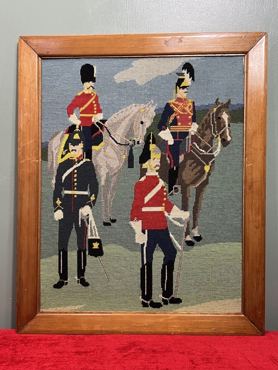 Primary image for Historic British Royal Household Cavalry Guards Tapestry Showpiece