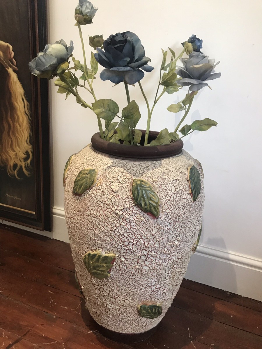 Large Tuskan Terracotta Olive Jar Urn