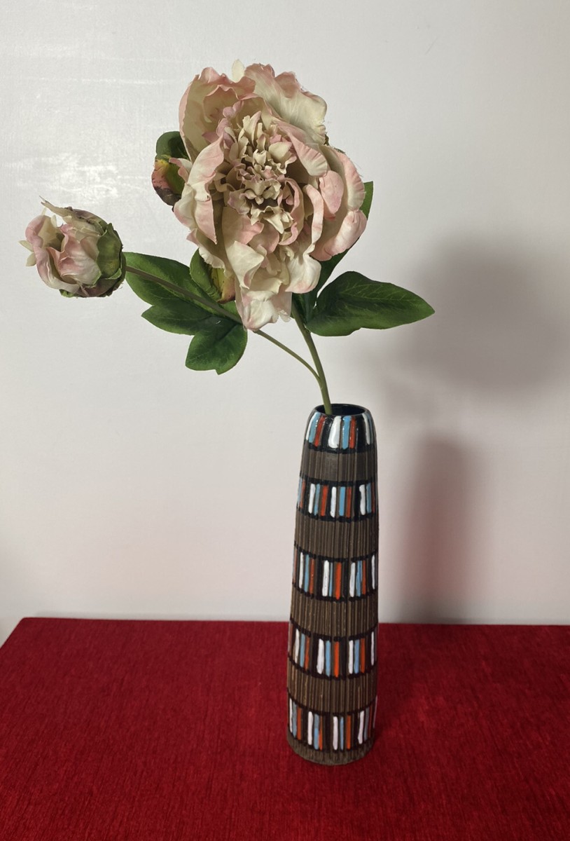 Primary image for Italian Designer Mid Century Modern Textural Leaning Tower Of Pisa Inspired Vase
