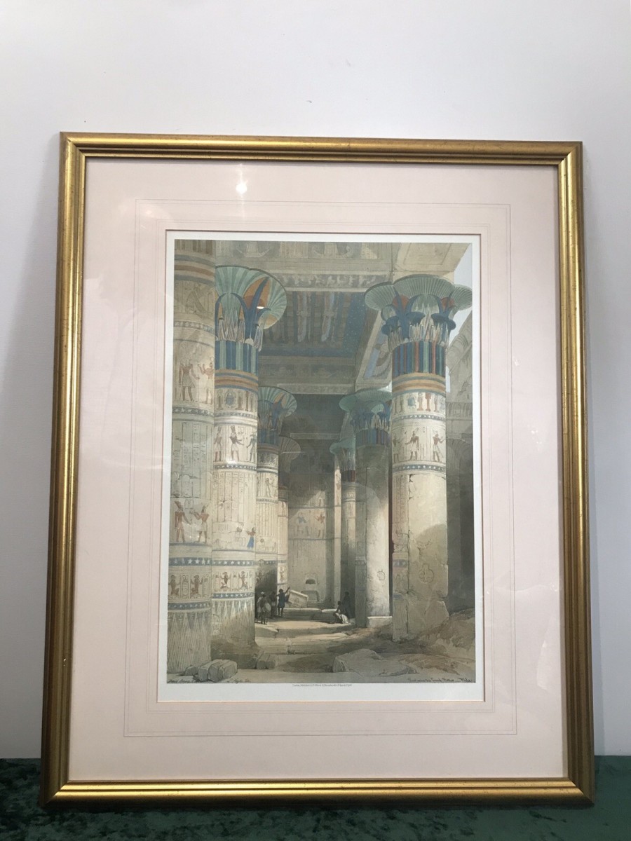 Primary image for Fine Lithograph ‘view Under The Grand Portico Philae Egypt’ David Roberts R.a