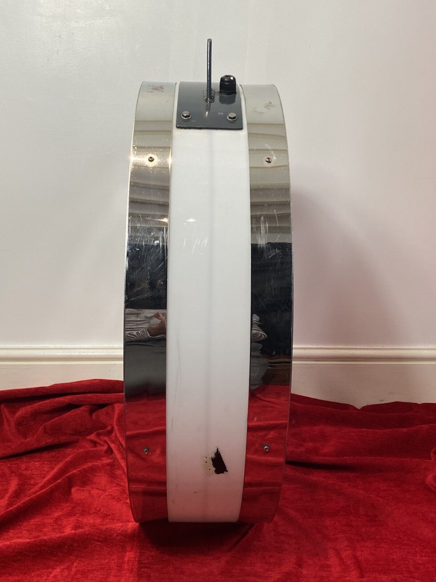 Chromium Hanging Cylindrical Shop Sign In The Manner Of Rolex Oyster Perpetual