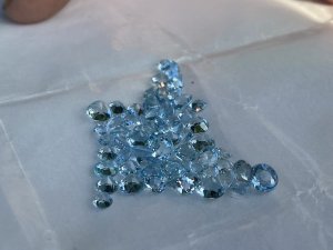 Exclusive Collection Of 16.3 Carat Of Brilliant Aquamarine Gemstones. Condition - New Origin- Siam Individually Cut And Polishes Collection Of 16.3 Carats Of Aquamarines. Approx 60 Stones Exceptional Investment Opportunity Of Genuine Aquamarines. Stunning Selection Of Stones For Necklace, Broach Or Ring Design. High Quality Aquamarine Gemstones. Provenance Owned By Lord Hill Museum Collection Now Investment Offered. For Further Information Please Call Our Office On 07376618513
