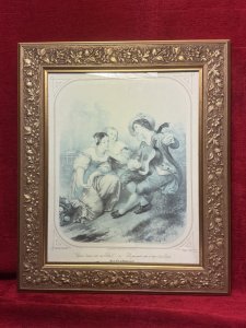 Find many great new & used options and get the best deals for French Romantic Mezzotint Print Titled  "Comme l'amour vient aux filles" at the best online prices at eBay UK! Free delivery for many products!